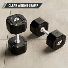Major Fitness Urethane Octagonal-Shield Dumbbells