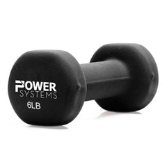 Power Systems Premium Dumbbell Storage Rack with 44 Black Neoprene Pairs DB