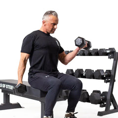Bells of Steel Ergo Rubber Hex Dumbbells