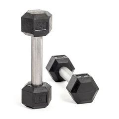 Bells of Steel Straight Handle Rubber Hex Dumbbell Sets