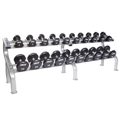 1150lb 12-Sided Urethane 105-125lb Dumbbell Set by Troy Barbell
