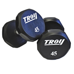 1150lb 12-Sided Urethane 105-125lb Dumbbell Set by Troy Barbell