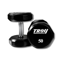 550lb 12-Sided Urethane 5-50lb Dumbbell Set by Troy Barbell