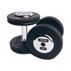 550lb Black Pro Style 5-50lb Iron Dumbbell Set by Troy Barbell