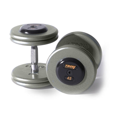 4650lb Grey Pro Style 5-150lb Iron Dumbbell Set by Troy Barbell