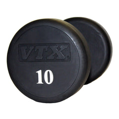 VTX 650lb Round Urethane 55-75lb Dumbbell Set by Troy Barbell