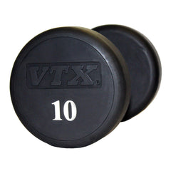 VTX 550lb Round Urethane 5-50lb Dumbbell Set by Troy Barbell