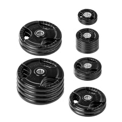 355lb Olympic Rubber Grip Plate Set by Lifeline